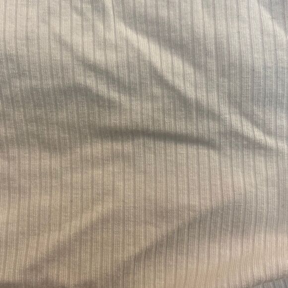 AFRM Ruched Ribbed Halter Top - White XL - Picture 3 of 6